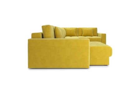 Диван п-образный тик-так Монарх горчичный